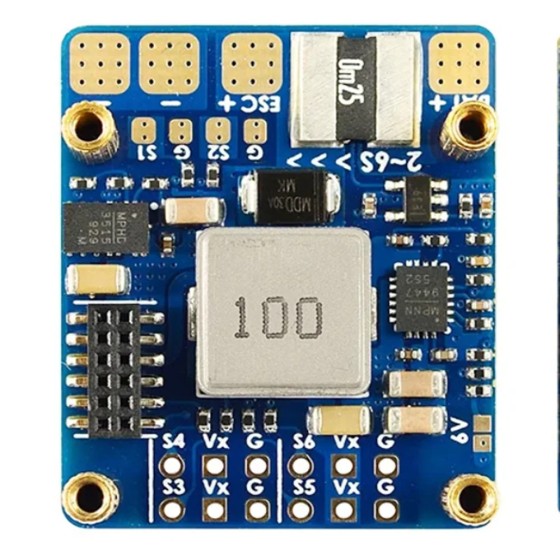 HOT Matek Mateksys F411-WTE Flight Controller STM32F411 Built-in BEC Output 2-6S ESC 90A Current Senor for Fixed Wing Drone